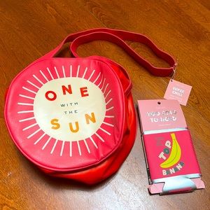 Mini Circle Cooler plus two Drink sleeves- One in the Sun
